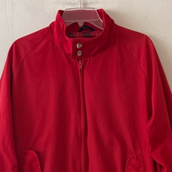 Vintage Lands’ End Red Barracuda Harrington Jacket Size Large - Picture 3 of 11